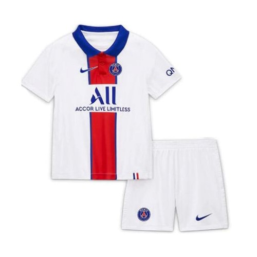 Maillot Football Paris Saint Germain Exterieur Enfant 2020-21 Blanc